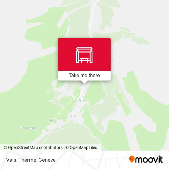 Vals, Therme map