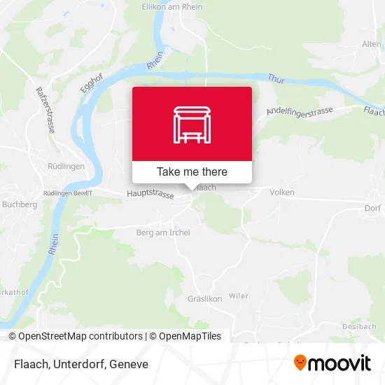 Flaach, Unterdorf map