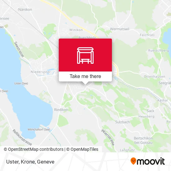 Uster, Krone map