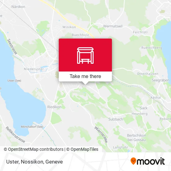Uster, Nossikon map