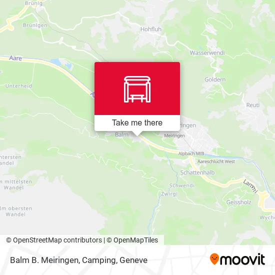 Balm B. Meiringen, Camping map
