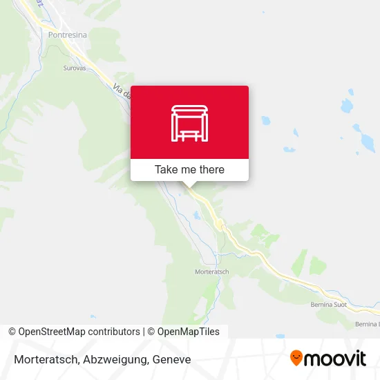 Morteratsch, Abzweigung map