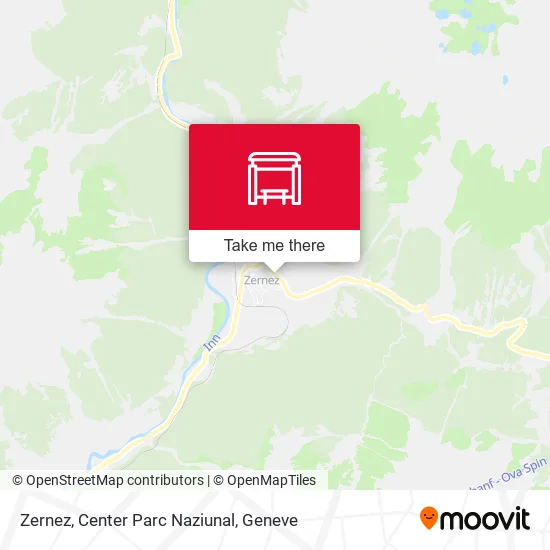 Zernez, Center Parc Naziunal map