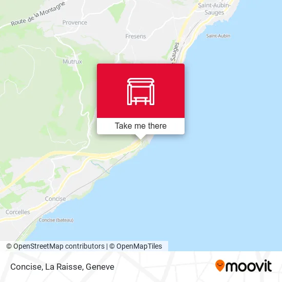 Concise, La Raisse map