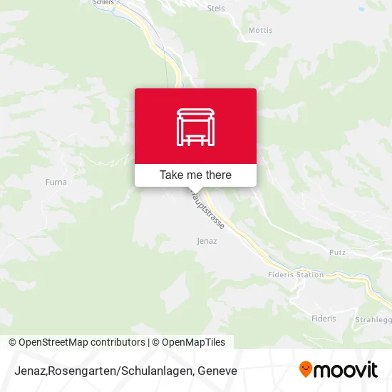 Jenaz,Rosengarten/Schulanlagen map