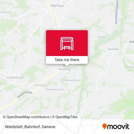 Waldstatt, Bahnhof map