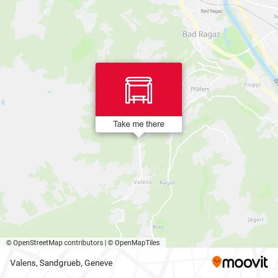 Valens, Sandgrueb map
