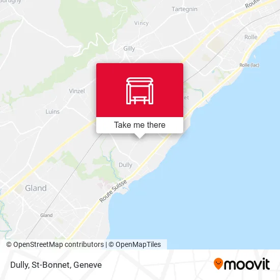 Dully, St-Bonnet map