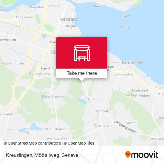 Kreuzlingen, Möösliweg map