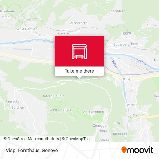 Visp, Forsthaus map
