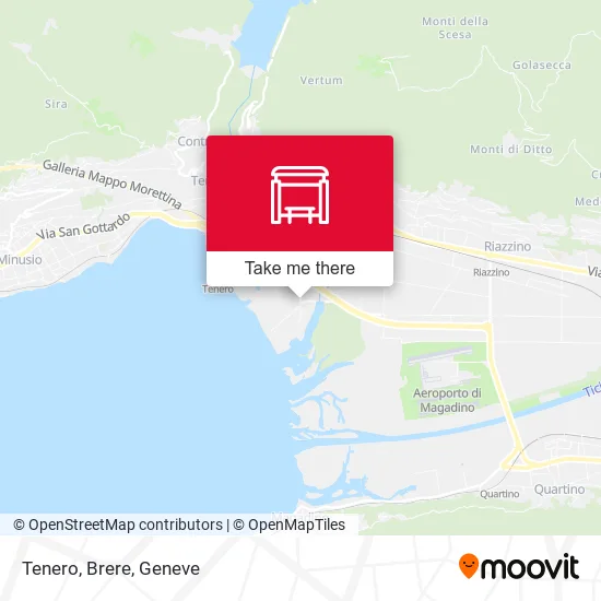 Tenero, Brere map