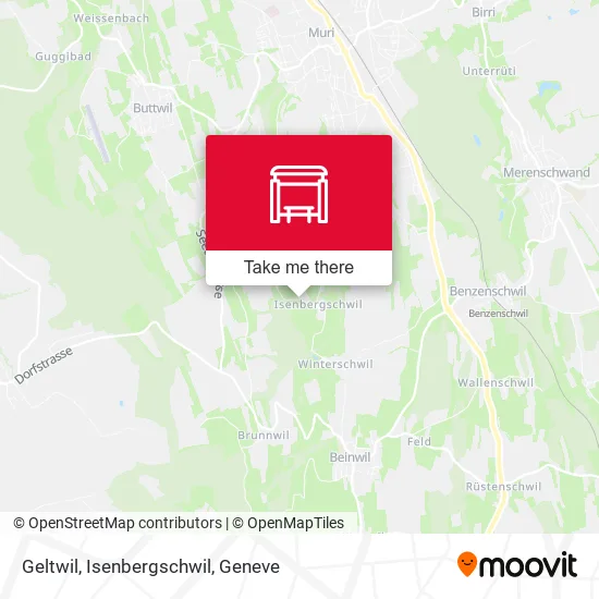 Geltwil, Isenbergschwil map