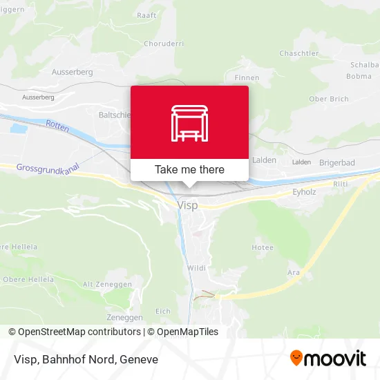 Visp, Bahnhof Nord map