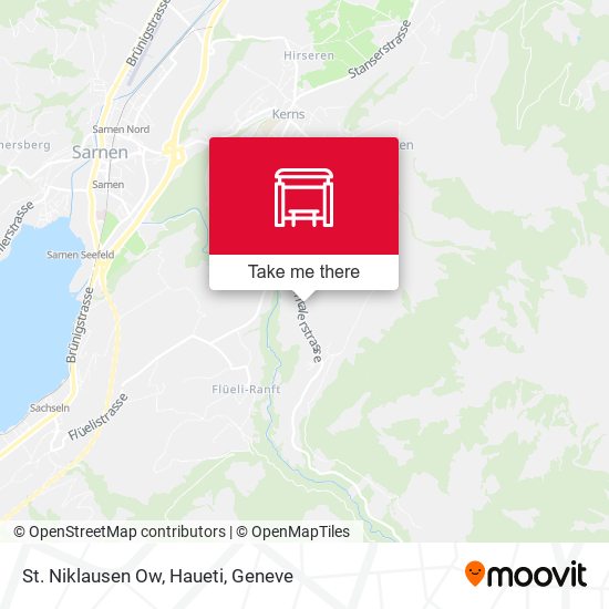 St. Niklausen Ow, Haueti map