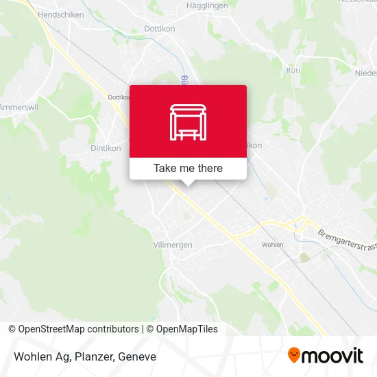 Wohlen Ag, Planzer map
