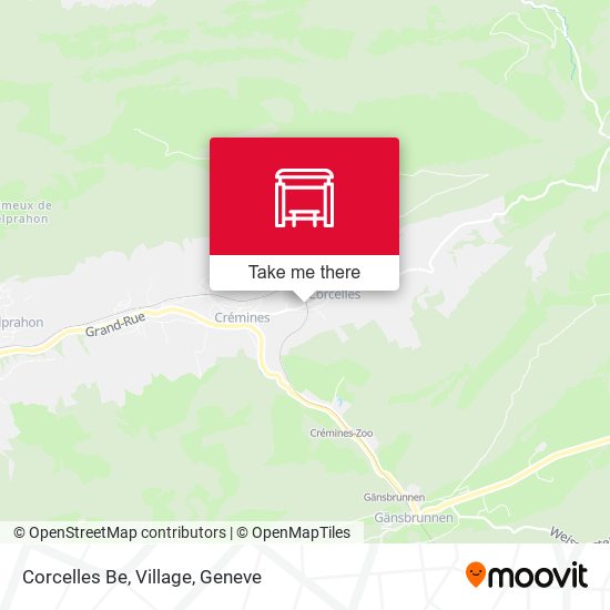 Corcelles Be, Village map