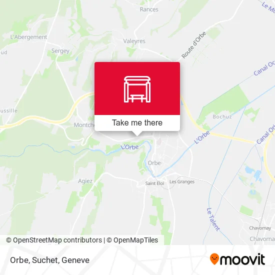 Orbe, Suchet map