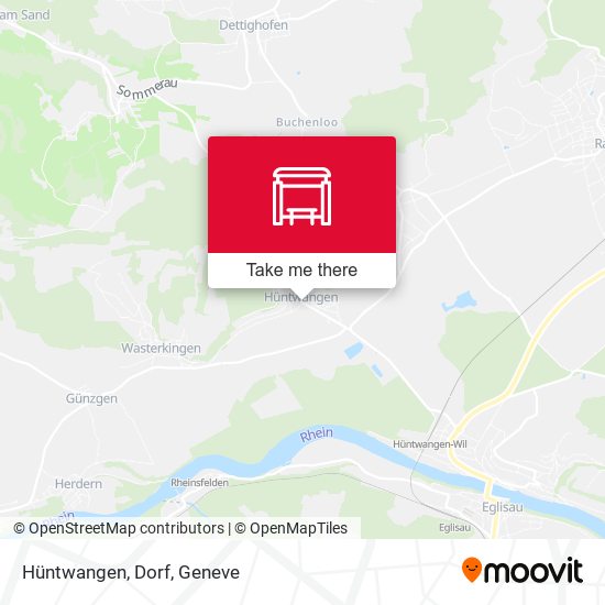 Hüntwangen, Dorf map