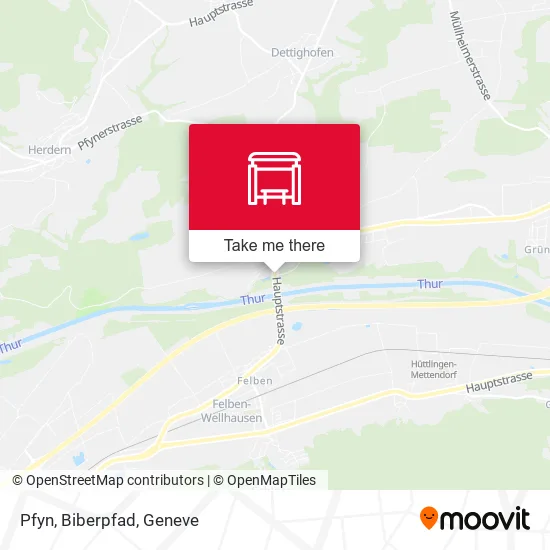 Pfyn, Biberpfad map