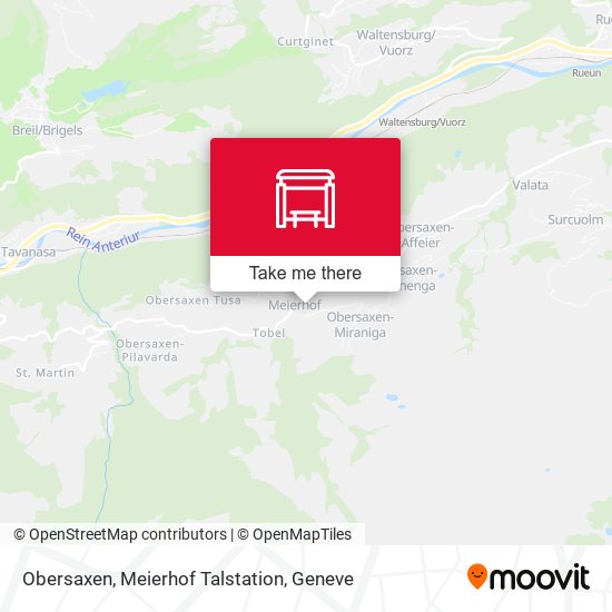 Obersaxen, Meierhof Talstation map