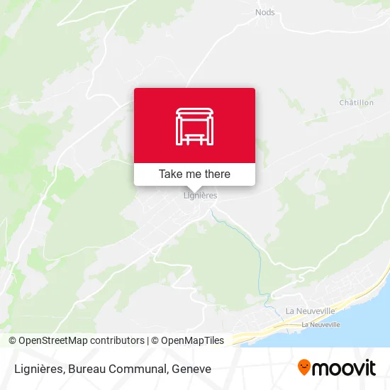 Lignières, Bureau Communal map