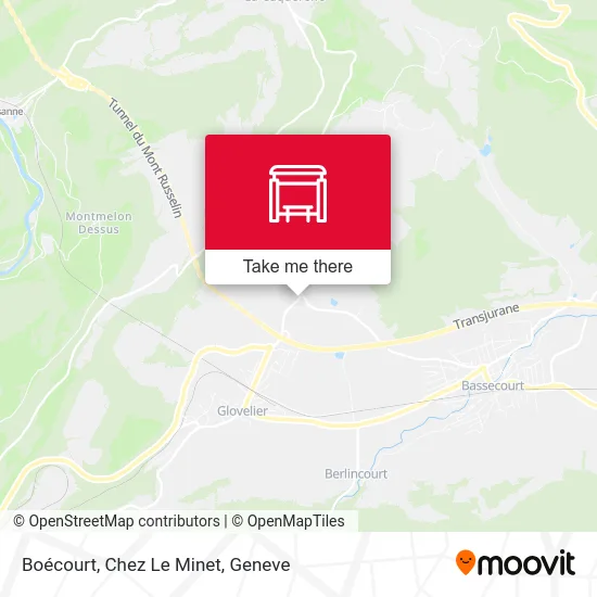 Boécourt, Chez Le Minet map