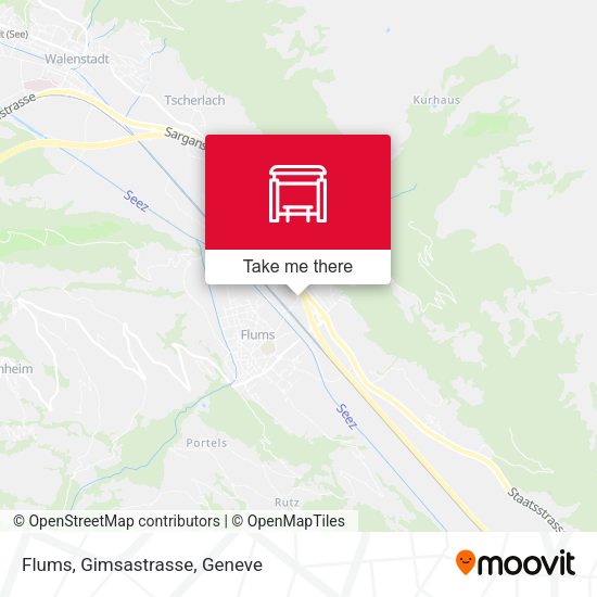 Flums, Gimsastrasse map