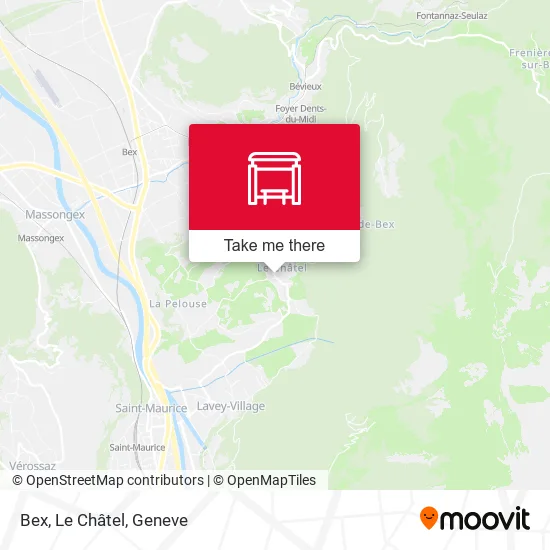 Bex, Le Châtel map