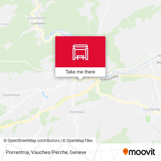 Porrentruy, Vauches/Perche map