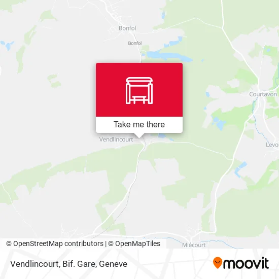 Vendlincourt, Bif. Gare map
