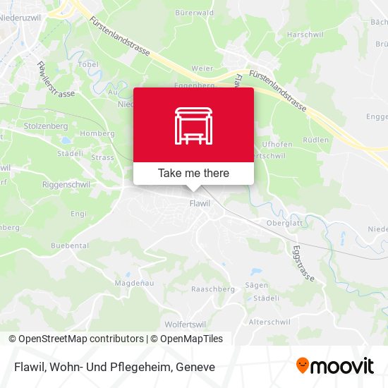 Flawil, Wohn- Und Pflegeheim map