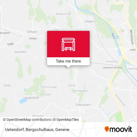 Uetendorf, Bergschulhaus map