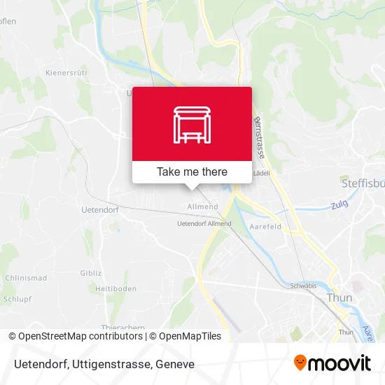 Uetendorf, Uttigenstrasse map