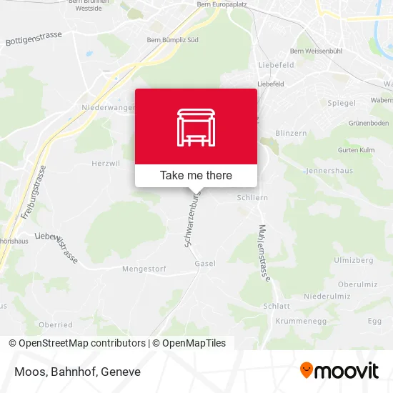 Moos, Bahnhof map