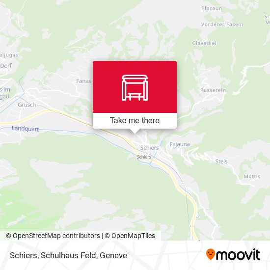 Schiers, Schulhaus Feld map