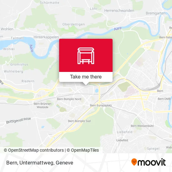 Bern, Untermattweg map