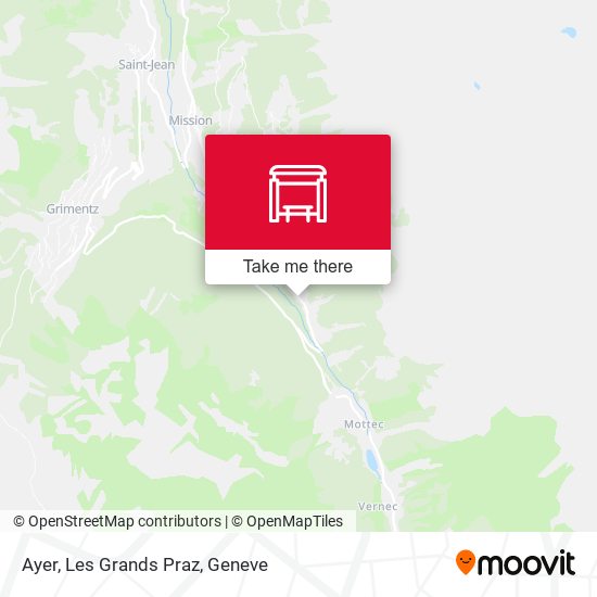 Ayer, Les Grands Praz map