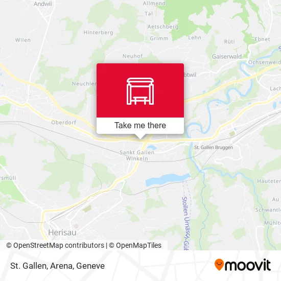 St. Gallen, Arena map