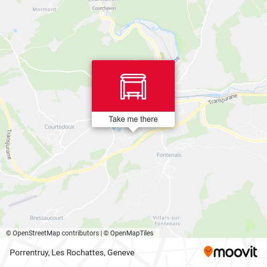 Porrentruy, Les Rochattes map