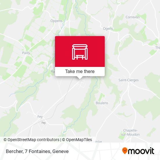 Bercher, 7 Fontaines map