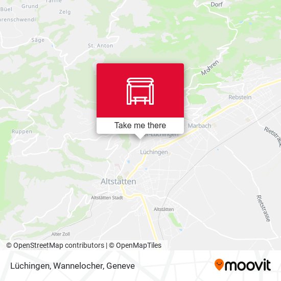 Lüchingen, Wannelocher map