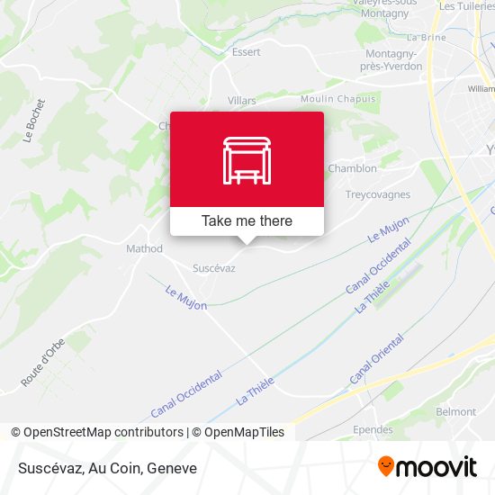 Suscévaz, Au Coin map
