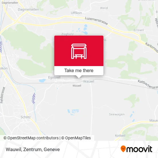 Wauwil, Zentrum map