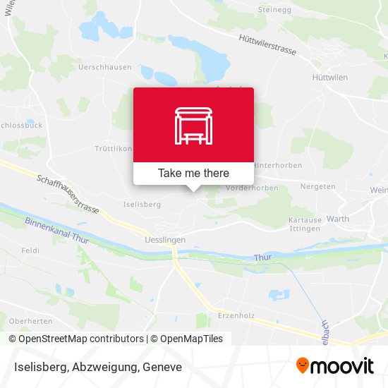 Iselisberg, Abzweigung map