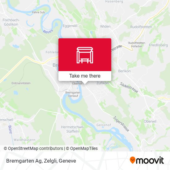Bremgarten Ag, Zelgli map