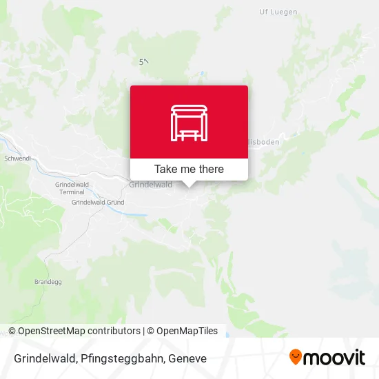 Grindelwald, Pfingsteggbahn map