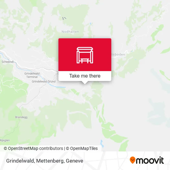 Grindelwald, Mettenberg map