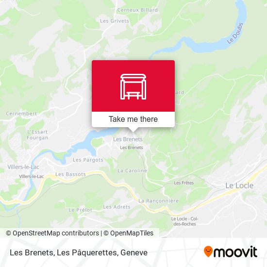 Les Brenets, Les Pâquerettes map