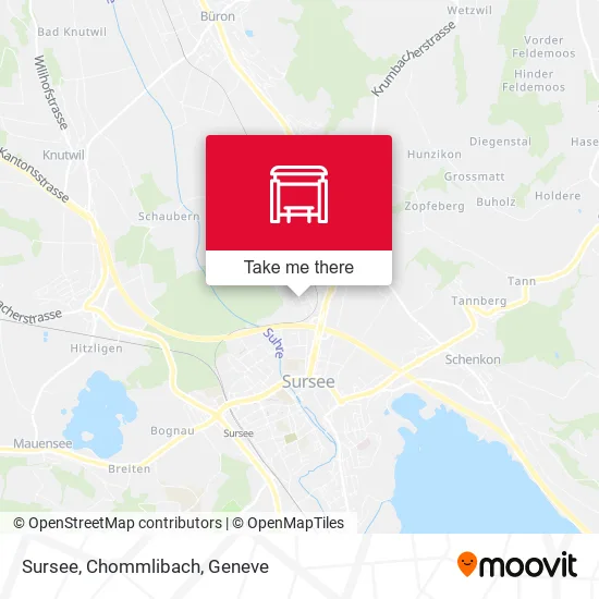 Sursee, Chommlibach map