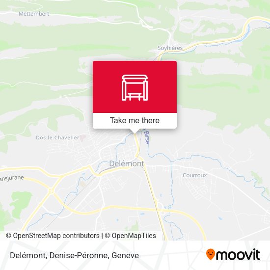 Delémont, Denise-Péronne map